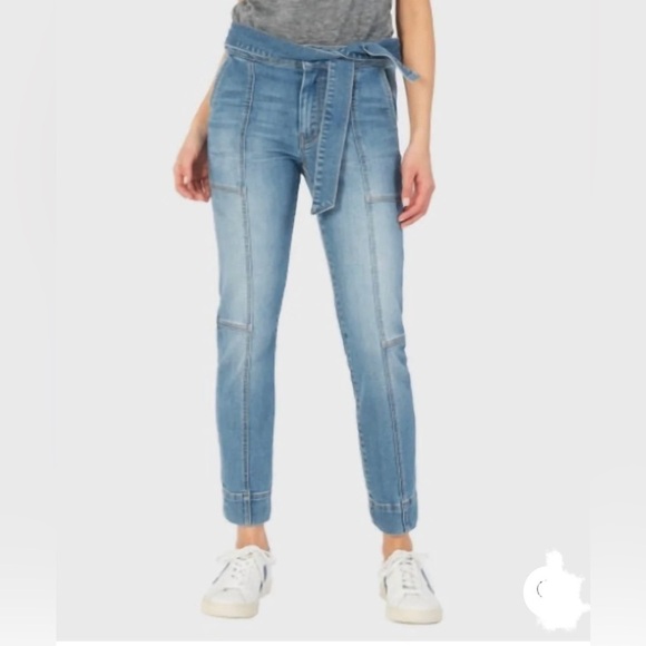 KIT from the KLOTH Jeans Women’s Reese Ankle Straight Leg Tie Waist Size 8 NWT - Picture 4 of 5